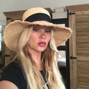 NWOT Ruslan Bagunskiy raffia boater hat